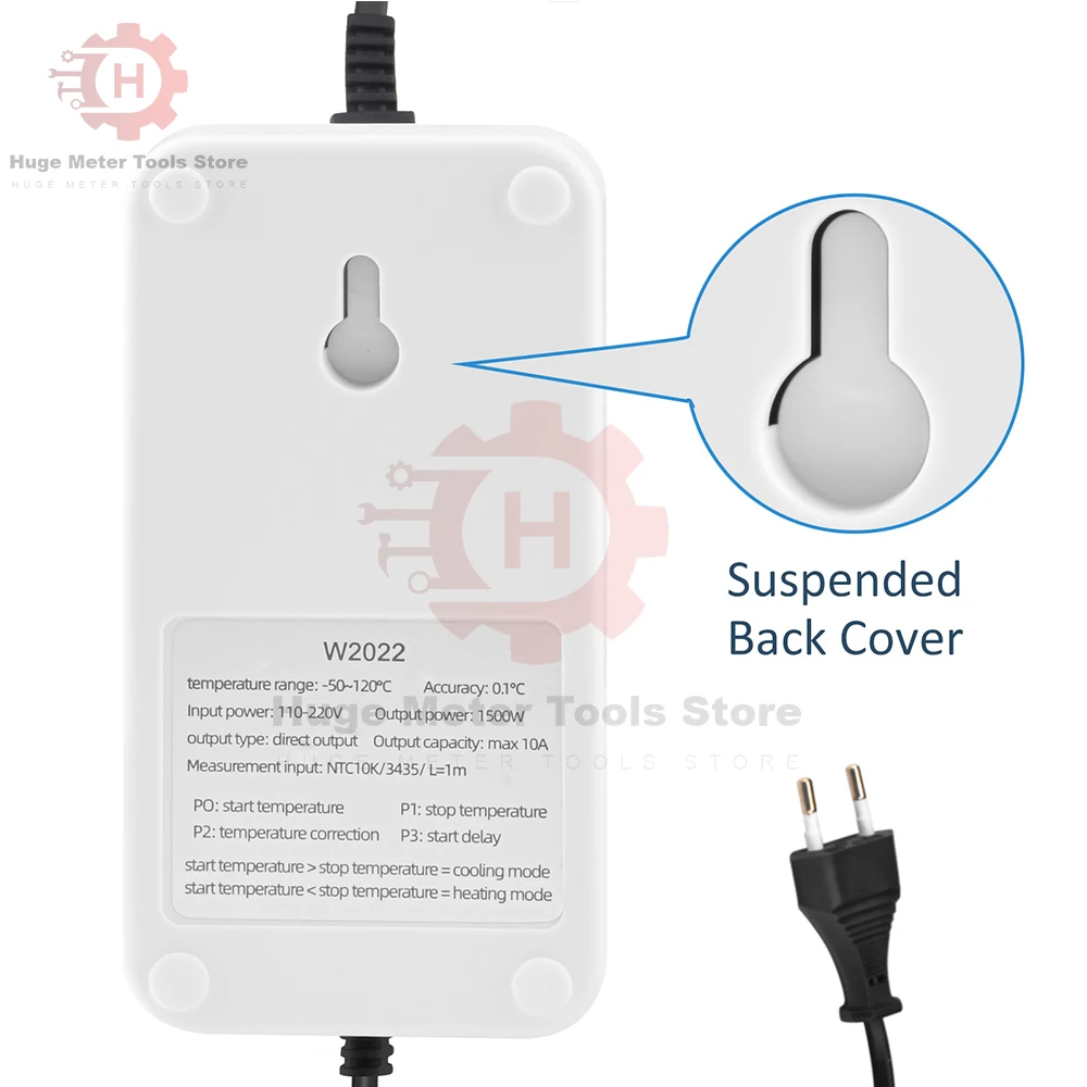 Digital LED Temperature Controller Thermostat Thermoregulator AC 110-220V Thermostat Regulator NTC Temperature Sensor