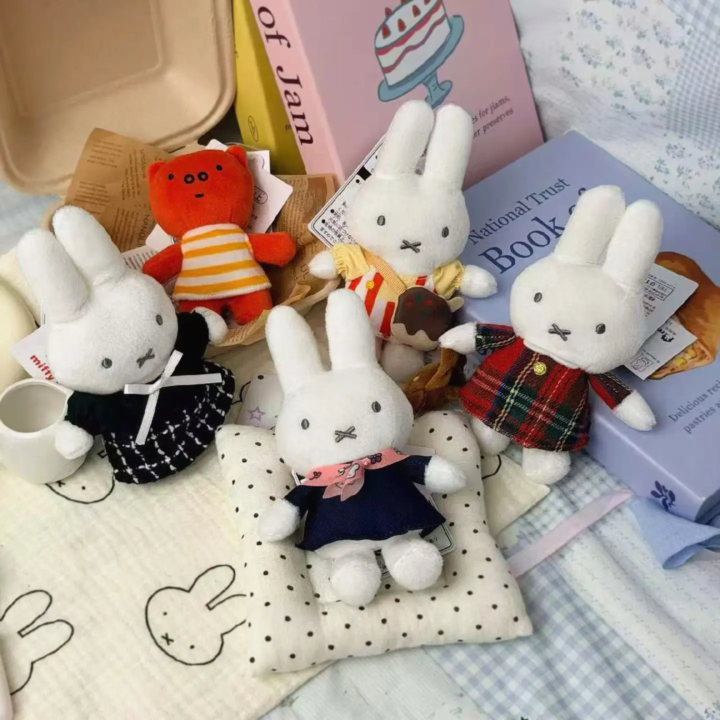 

Плюшевый брелок-подвеска Miffy Style Bunny Bobby Pig Umeda Limited Edition в морском стиле, милый, кавайный, для девочек, аксессуар для сумки