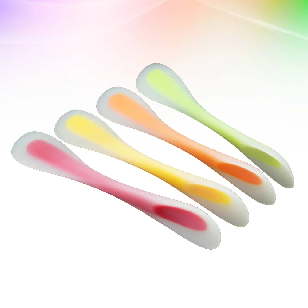 

4 pcs Silicone Double Head Spatula Cake Cookie Baking Tool Cream Scraper Pastry Butter Mixer Smooth Non-Stick Easy Clean