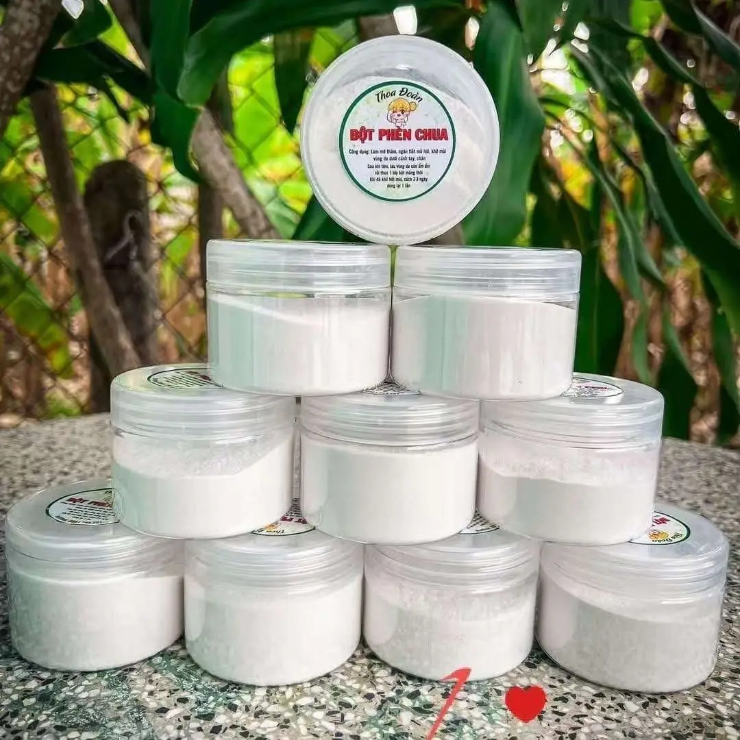 Vietnamese White Alum Powder Deodorant 250g Fast Acting Odor Removal High Efficiency