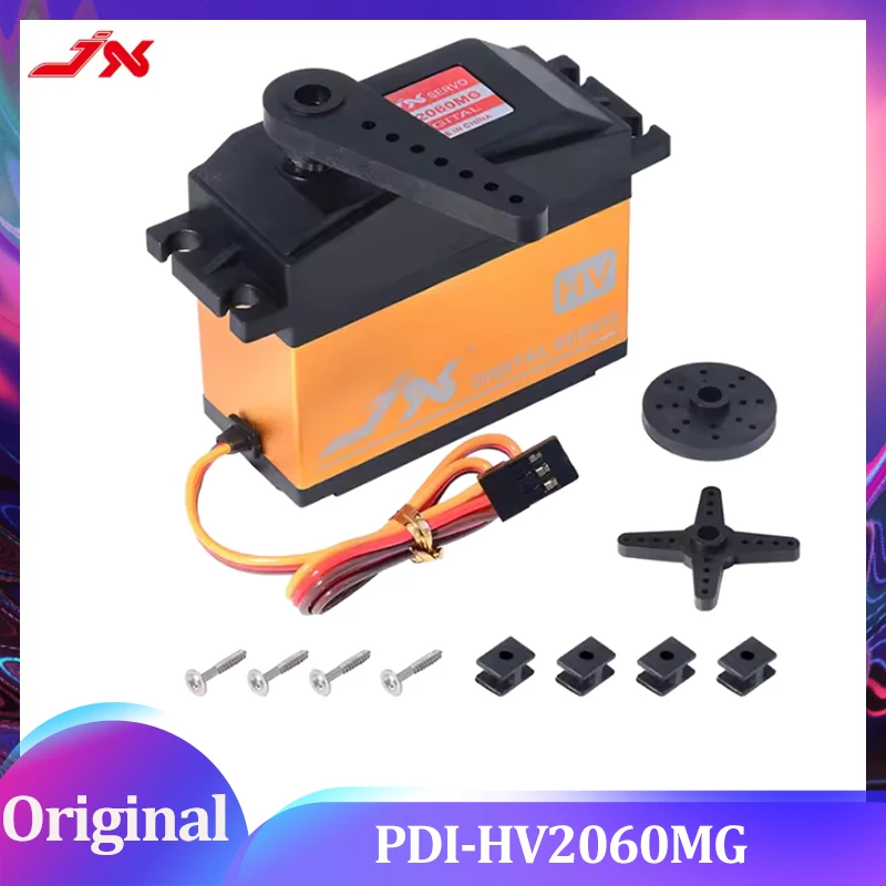 

JX Rc Servo PDI-HV2060MG 60KG Цифровой сервопривод с высоким крутящим моментом 180/360 для радиоуправляемой модели Вертолет Запчасти 1/5 Радиоуправляемый автомобильный вертолет
