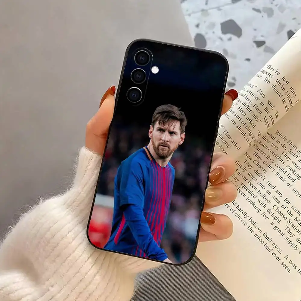 Sport L-Lionel M-Messi-S Phone Case For Samsung Galaxy A73,A72,A71,A70,A53,A52,A51,Soft Silicone Black Cover