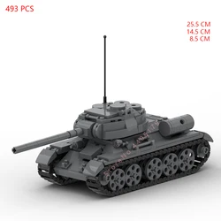 hot military WW2 technical Soviet Army T-34 Medium Tank weapons vehicles self defense war Building Blocks model bricks toys gift