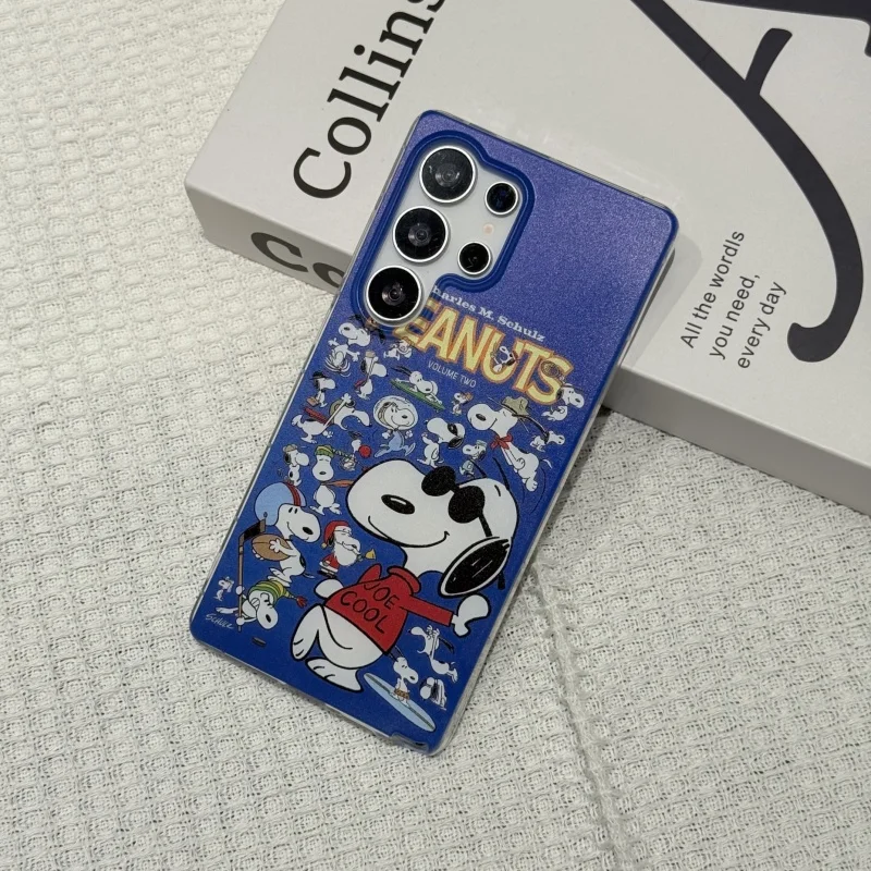 لطيف الكرتون سنوبي سانتا كلوز لينة حافظة هاتف من البولي يوريثان لسامسونج S22 S23 S24 S25 الترا S30 زائد نوت 10 20 مضحك سنوبي حامل #5