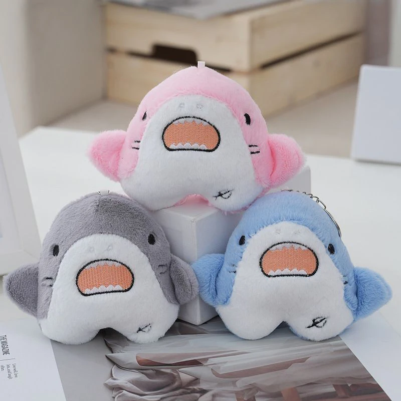 Cute Shark Pendant Plush Doll Pendant Doll Room Decoration Bag Key Chain Holiday Gift Cartoon Backpack Pendant For Kids