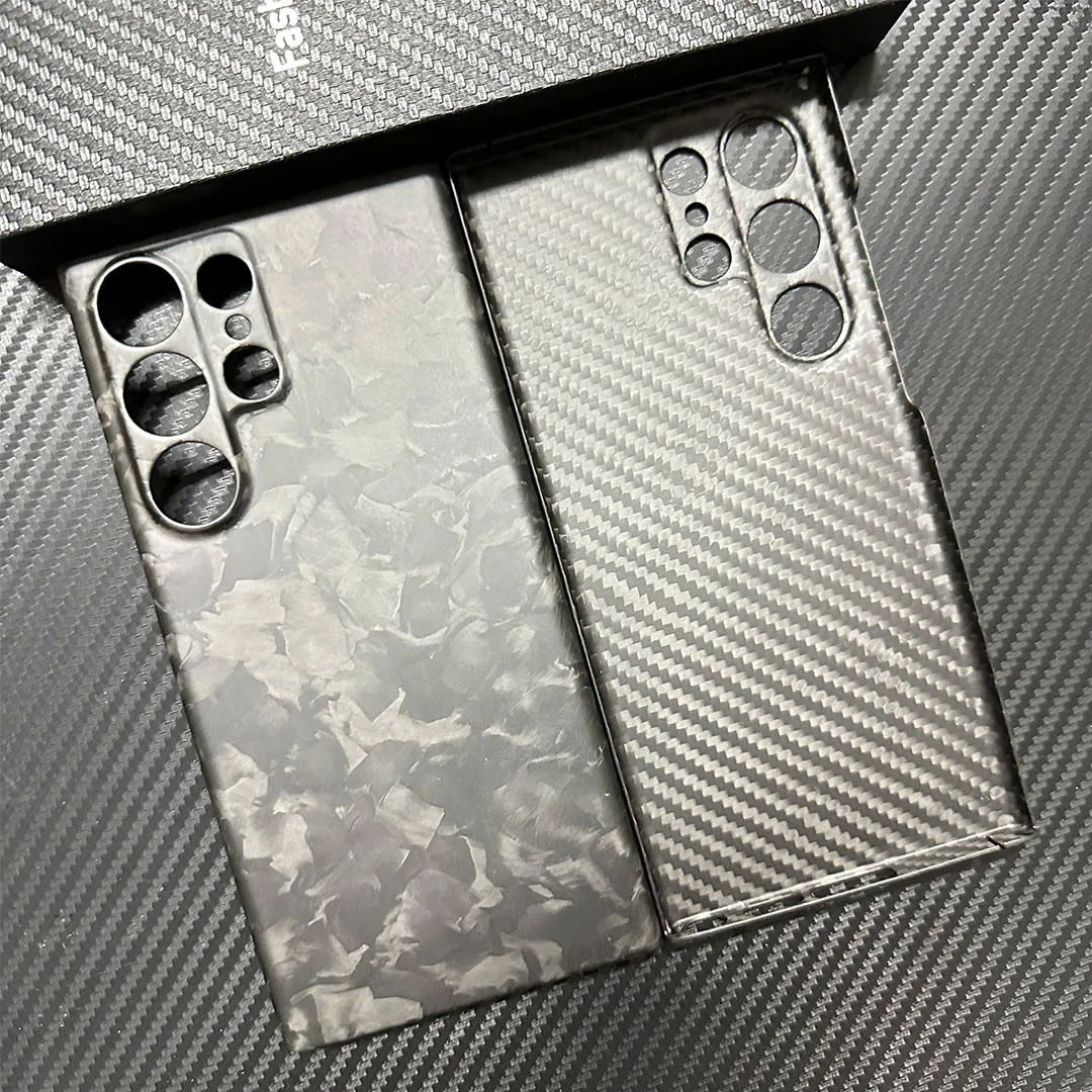 Capa de telefone de fibra de carbono forjada acc para samsung galaxy s25 ultra capa de fibra de aramida para s23 ultra resistente a quedas capa dura