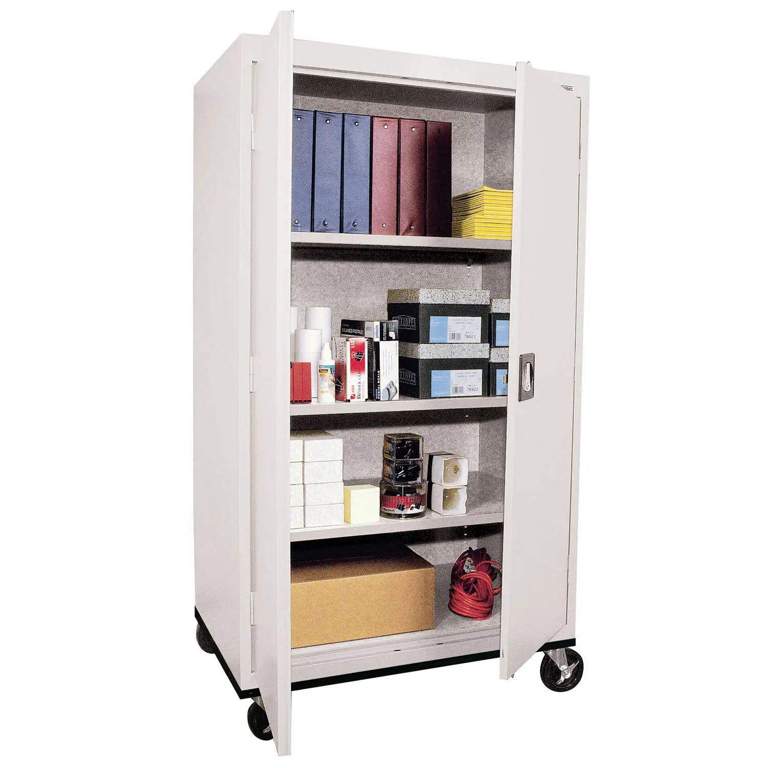 Transport Series Mobile Storage Cabinet, Dove Gray