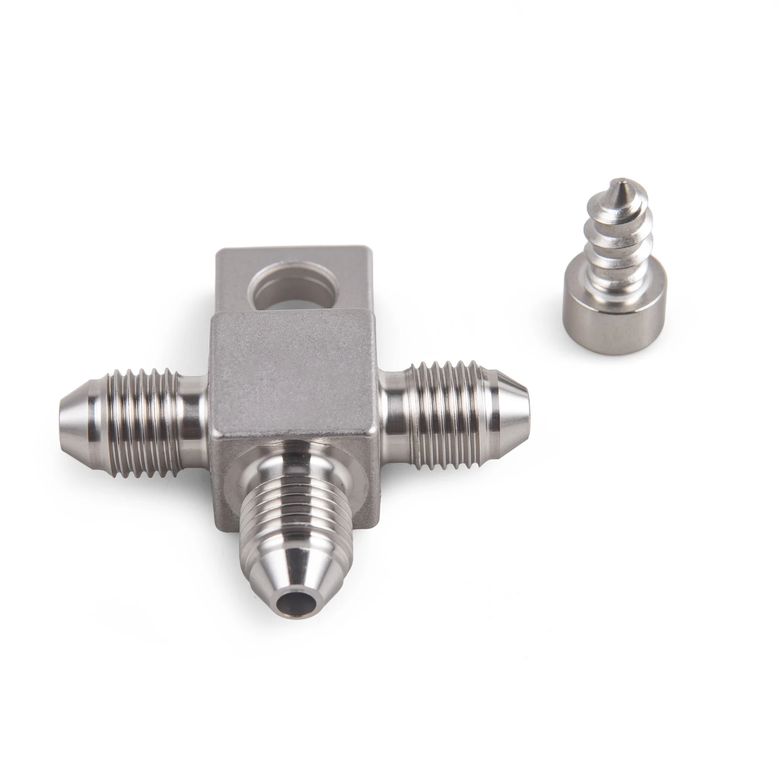1 piece of AN3 three-way T-Ftiing MYF AN3 brake hose end stainless steel automotive accessory