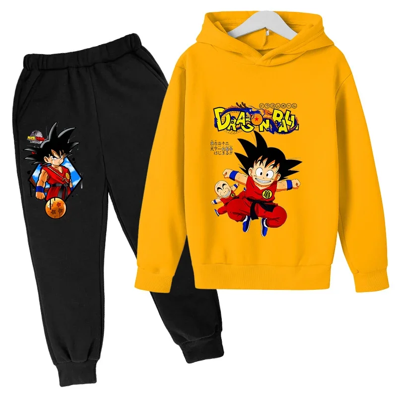 Anime Dragon-ball Z Sweatshirt 3-13 Years Kids Hoodies Anime Clothes Goku Hoodie Boys Girls Sweatshirt Child Size 100-160cm