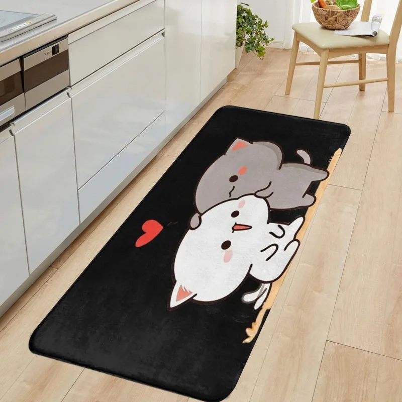VIKAMA  Bubu And Dudu Design Non-Slip Rug Home Decor Floor Mat for Entryway Living Room Rug Kitchen Soft Carpet Balcony Mat