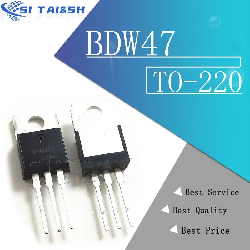 5PCS BDW47 BDW47G 15A 100V TO-220 PNP