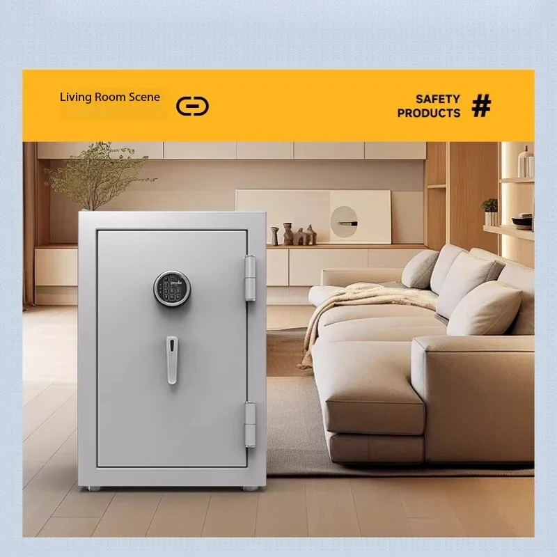 

intelligent fingerprint anti-theft office safe Nordic luxury safe fireproof and anti-drill household large fireproof cabinet