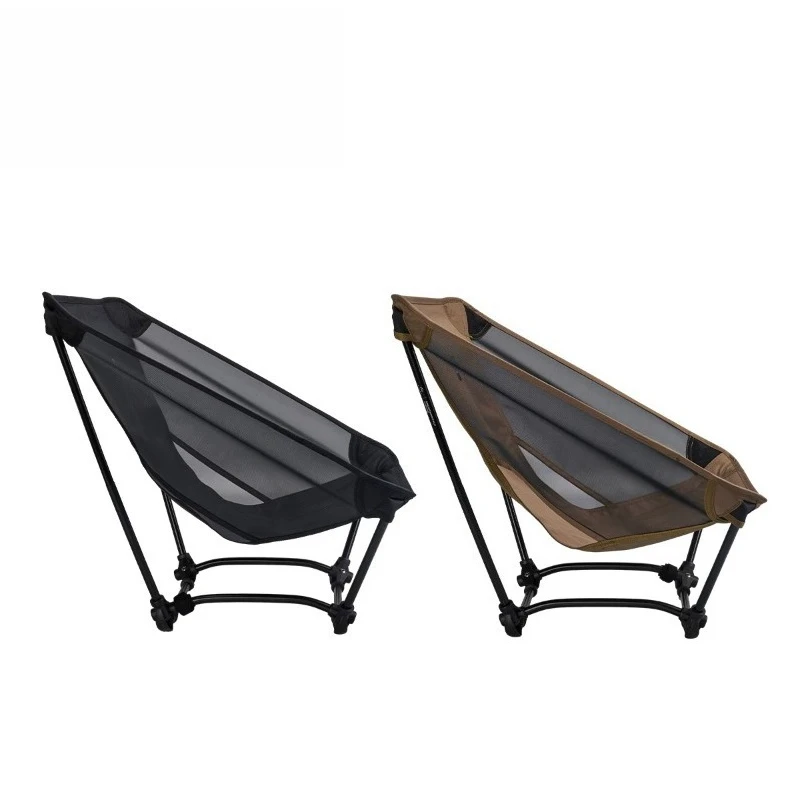 Hiking Camping Chair, Lightweight Ground Chair, Ultra-Lightweight Outdoor Folding Four-Legged Chair