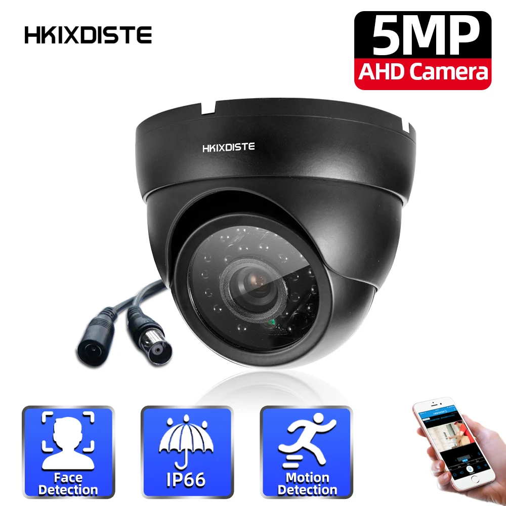 

Super Analog CCTV Video Surveillance Camera Outside Waterproof Hd 5mp AHD Dome Security Camera with Motion Sensor Night Vision