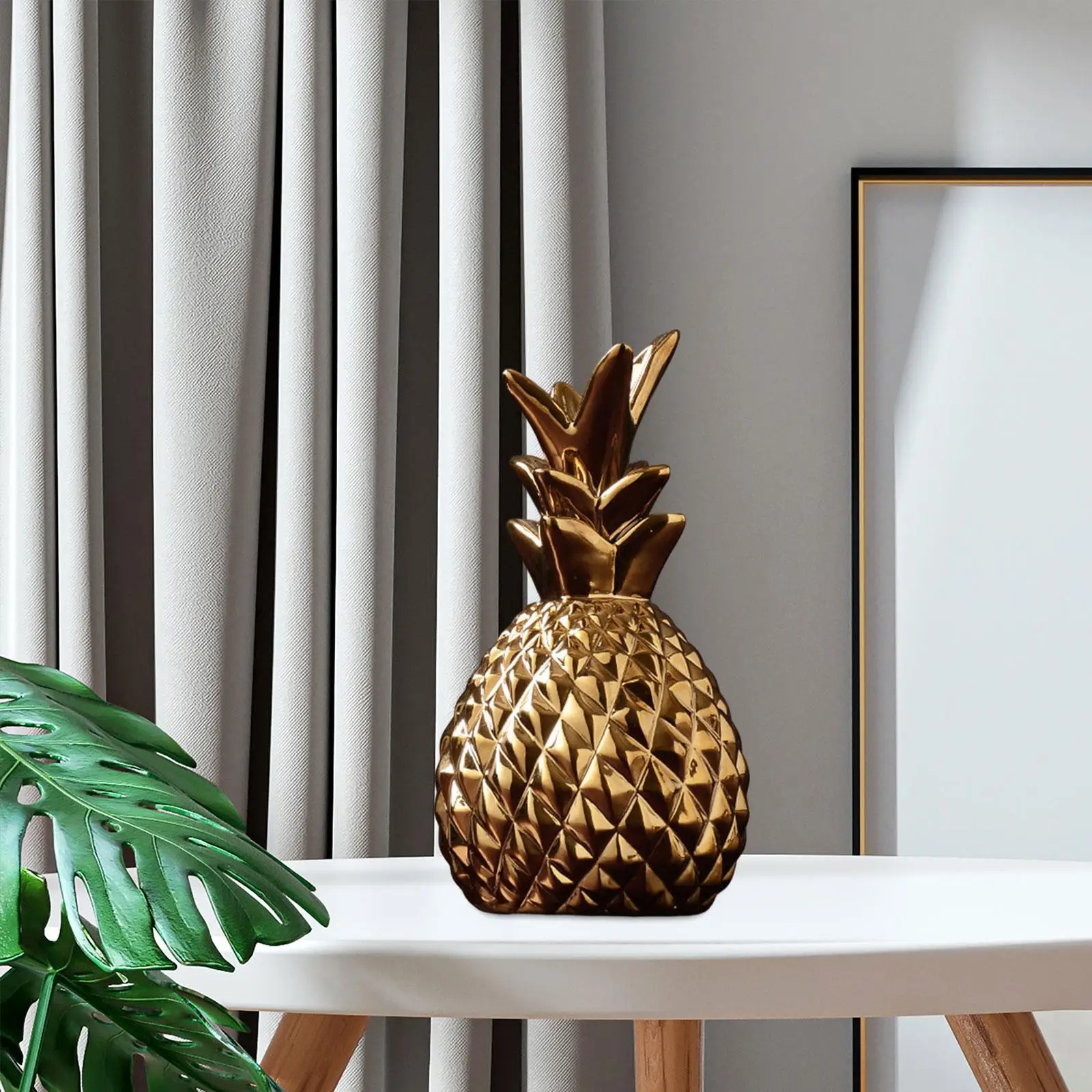 

Pineapple Decorative Ceramic Pineapple Figurine for Entrance Porch Kitchen