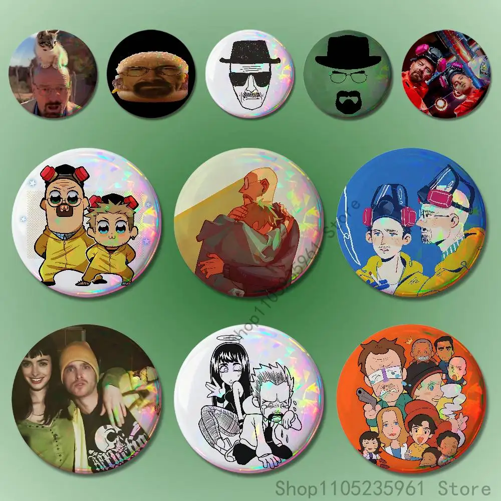 

B-BreakingS B-Bad Chibi Pin Tinplate Round Brooch Cosplay Nijigen Otaku Culture Badges 58mm 44mm 32mm 75mm 25mm