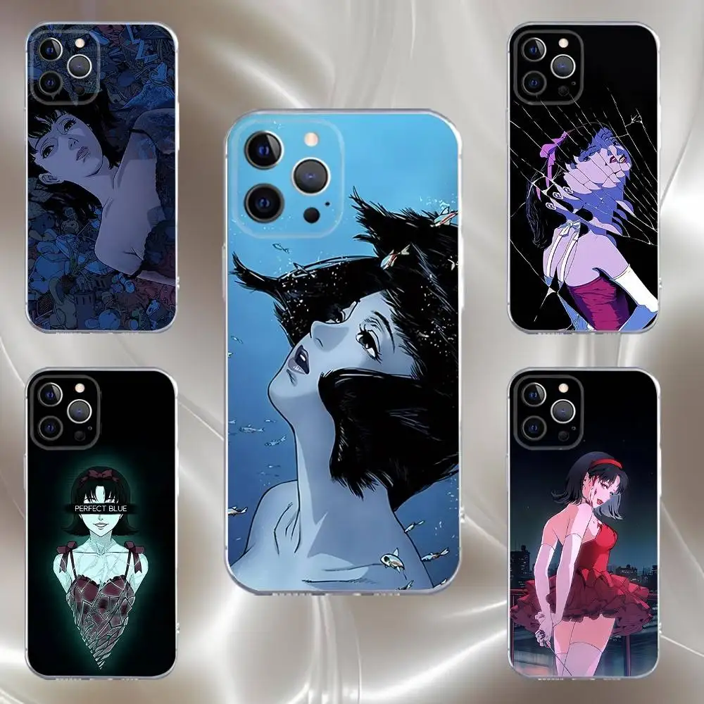 

Anime P-Perfect B-Blue-S Phone Case For iPhone 16,15,14,13,12,11 Pro,Max,Plus,X,XS,XR,SE,Mini Transparent Silicone Soft