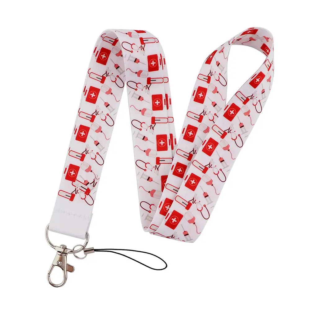 Charm Phone Rope Hospital Supplies Keychain Hang Rope Mobile Phone Strap Neck Straps Nurse Lanyard Doctors ID Card Hang Rope