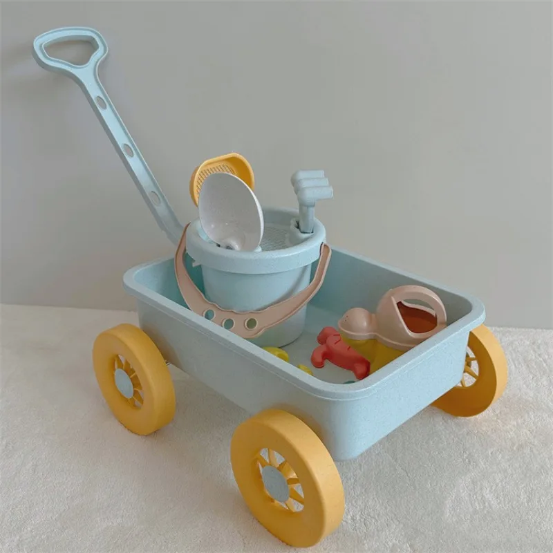 Kids Summer Beach Toys Children Handcart Filling Sand Toys Outdoor Beach Water Game Toys Parent-child Funny Toy Beach Accessorie