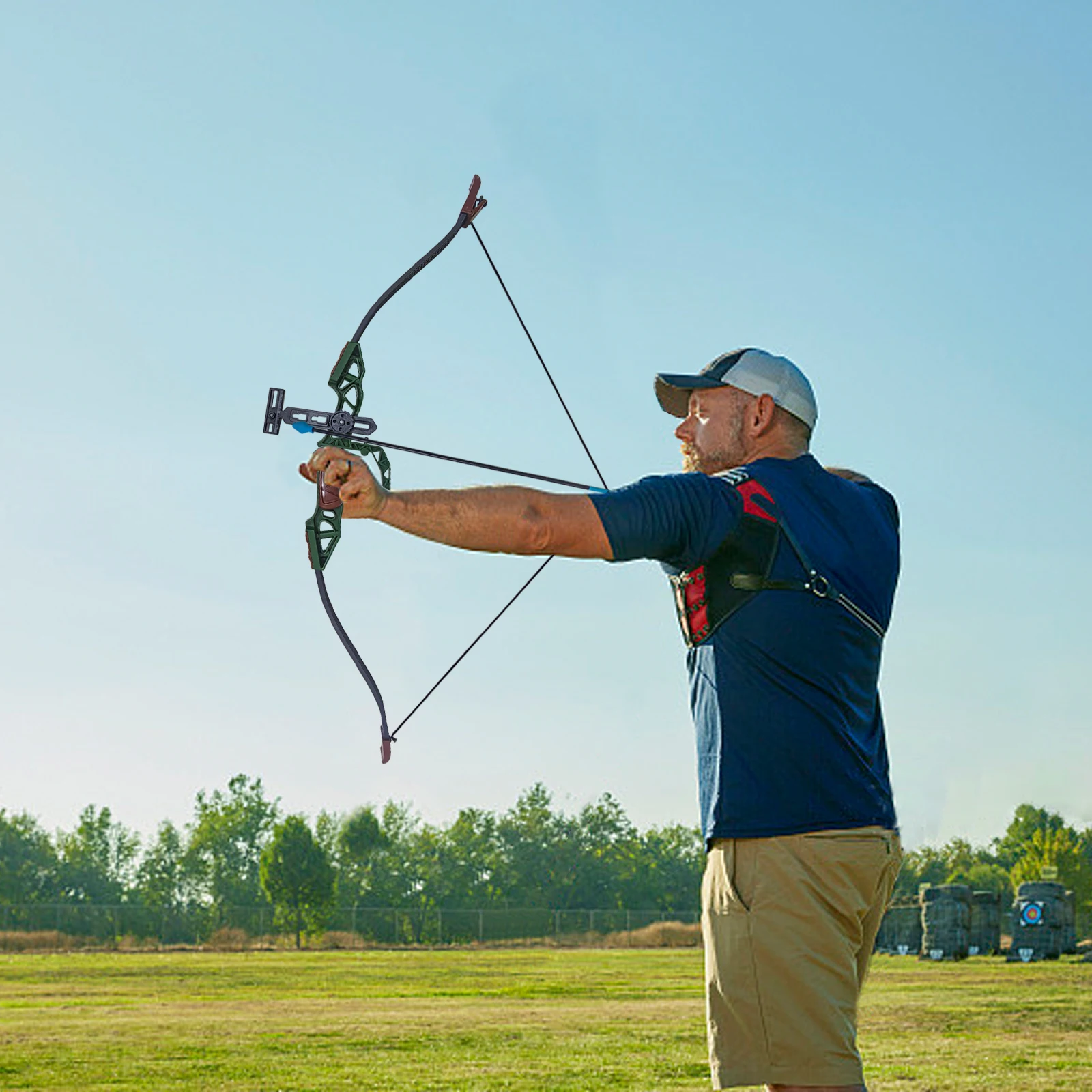 Kids Reverse Limb Bow and Arrows Toy Set with 3 Suction Cup Arrows Safe Target Practice Outdoor Play for Boys Girls 6+ Gifts