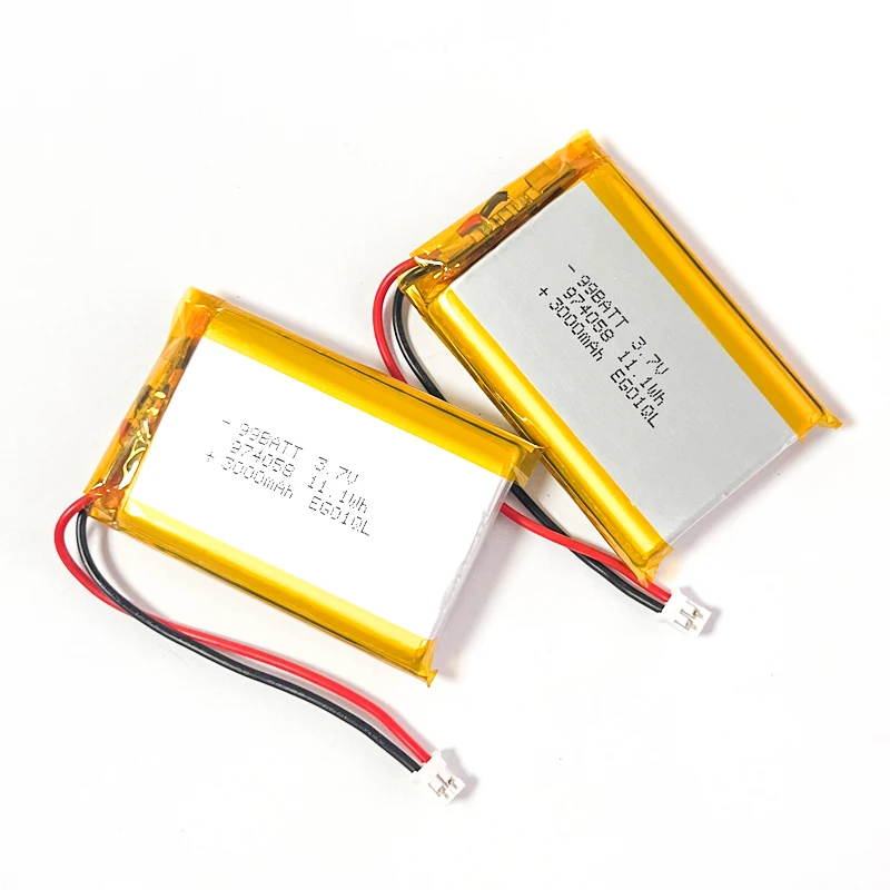 974058 3000mah LiPo Battery 3.7V Lithium Polymer Batteries for Massage Meter GPS Navigator Aeromodelling Rechargeable Cell PH2.0