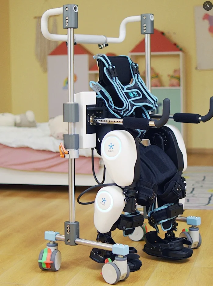 Flexible and Ergonomic Medical/houshold Exoskeleton Robot Walking Device for Assisting Walking/standing