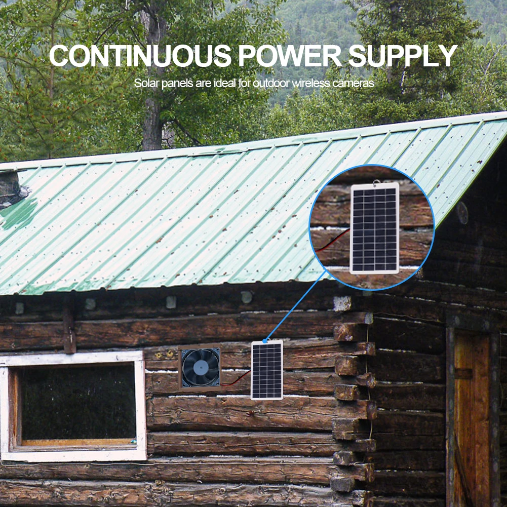 

10W Battery Charger with Carabiner 12V Solar Battery Charger Polysilicon Solar Power Charger Portable for Outdoor Lamp Pump