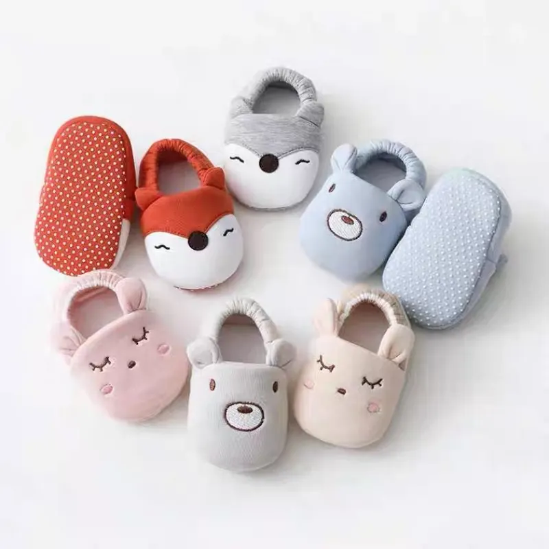 Spring and Autumn New Baby Shoes Socks Floor Shoes Baby Walking Socks Anti Slip Children's Floor Socks Short Tube Socks