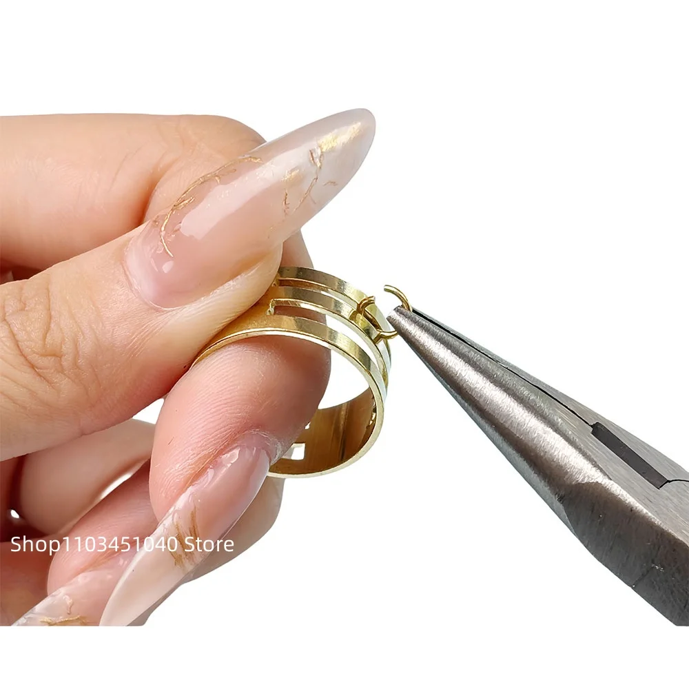 مجموعة مكونة من 7 قطع باللون الوردي للمبتدئين، مجموعة أدوات توتير الخرز المصنوعة يدويًا مع كماشة مدببة وكماشة مستديرة