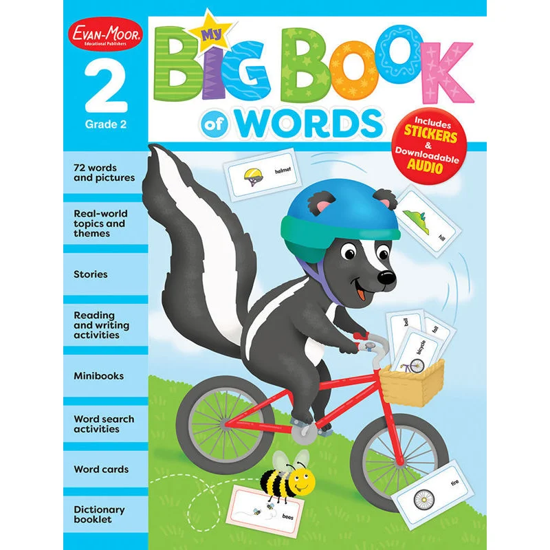 My First Big Book Of Words Grade 2 EvanMoor EvanMoor 9781645142744 Book