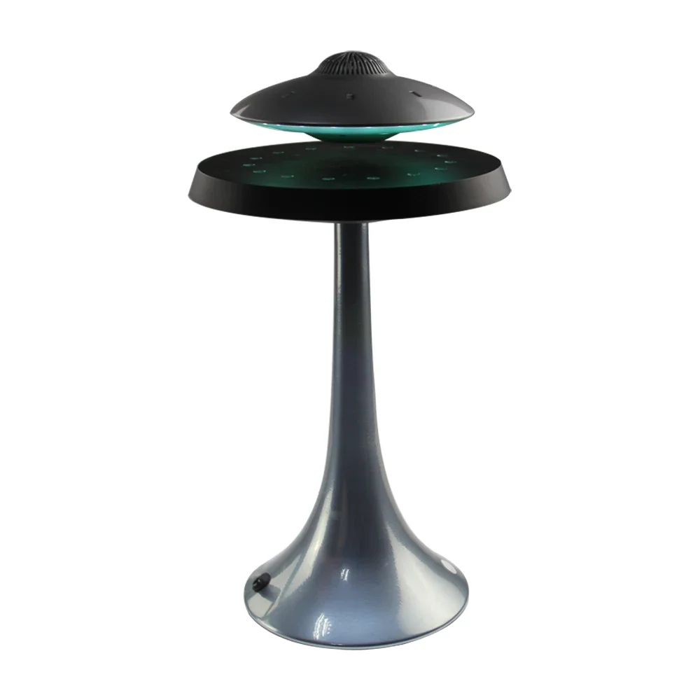 Levitation LED table lamp with UFO speaker original design by HCNT