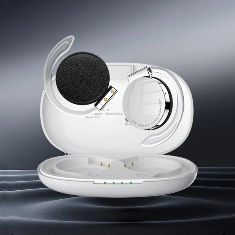 HiFi Stereo TWS Bluetooth 5.2 Earphones Gaming Noise Canceling Earbud LED Display Wireless Headphones Sport Ear Hook With Mic F2