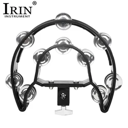 IRIN Double Layer Handbells Tambourine Metal Hand Bell Rings ABS Orff Percussion Instruments Jazz Drums Percussion Bell