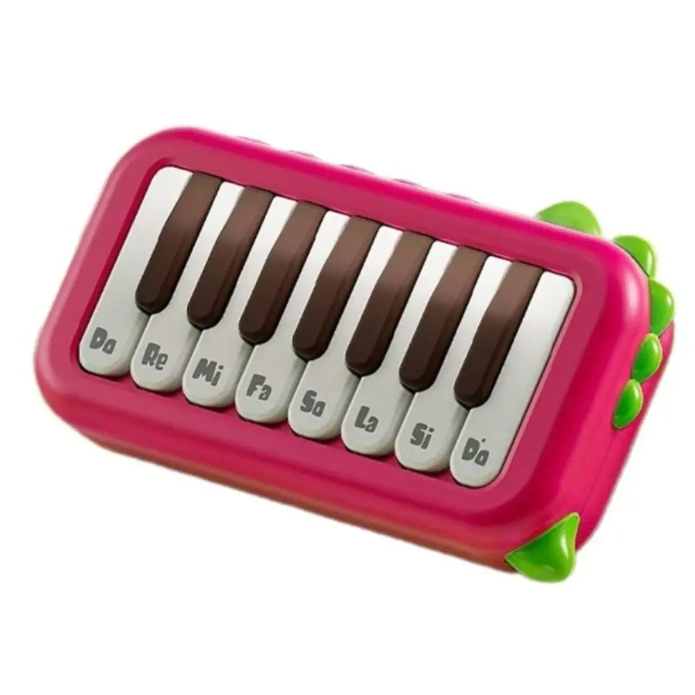 Musical crianças piano eletrônico brinquedo aprendizagem música rosa bolso piano teclado brinquedo multifuncional cedo educacional