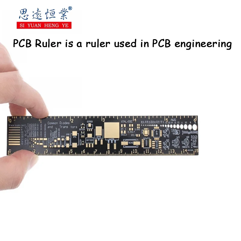 1pcs PCB Ruler, a ruler for PCB engineering, is a companion for PCB packaging units and electronic engineers