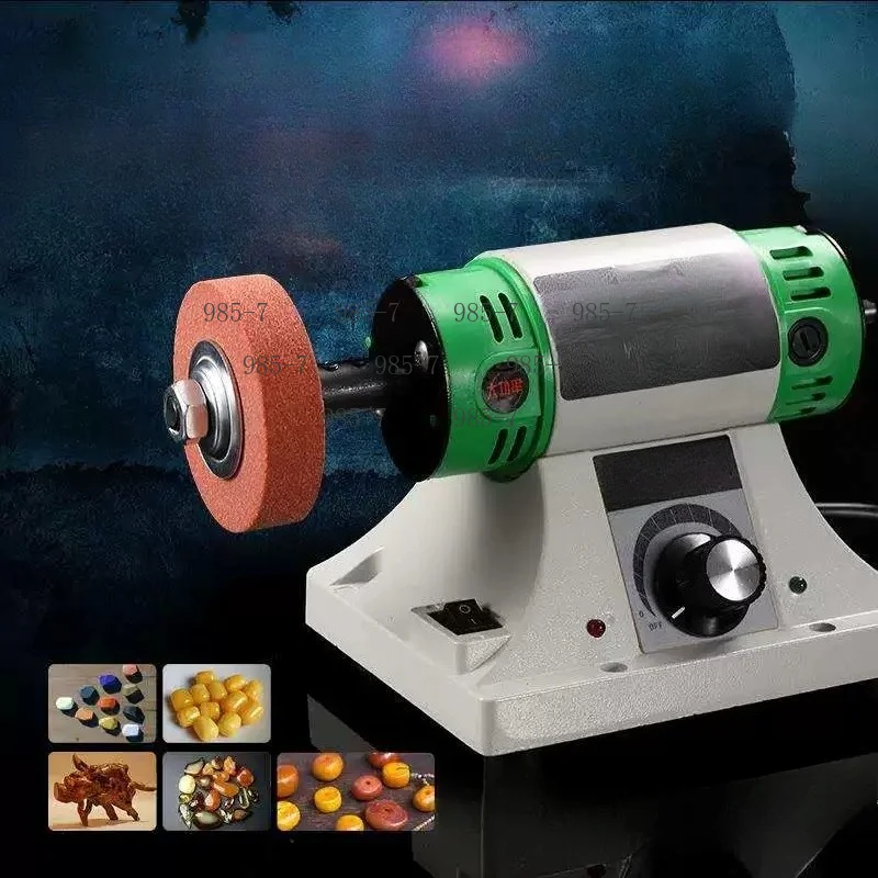 DIY Cutting Grinding Polishing Machine with Jade Processing Accessories, Multi-functional Mini Table Saw for Wood, Stone & Metal