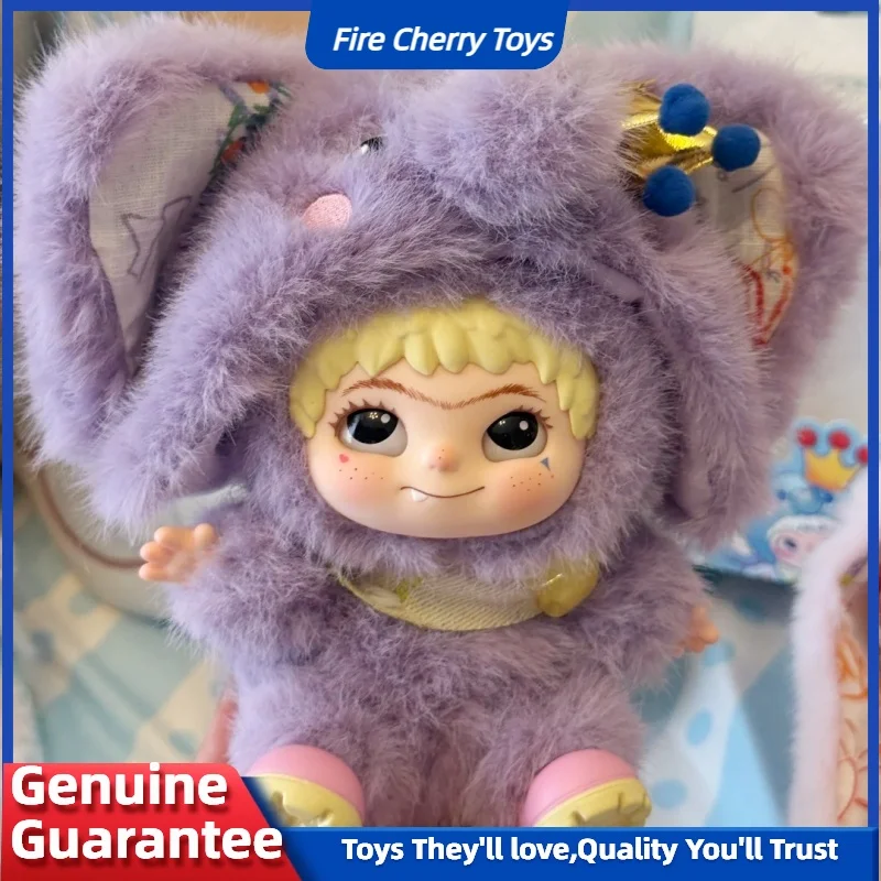 Wakuku Mischievous Diary Series Blind Box Vinyl Sweetheart Bunny und Elefant Design Niedliches Sammlermodell als Geburtstagsgeschenk