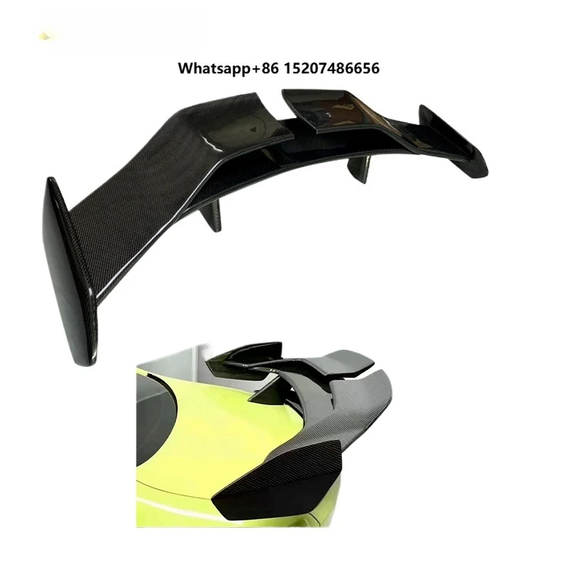 High Level Material Dar-win Style Carbon Fiber Double-layerRear Wing Rear Spoiler for