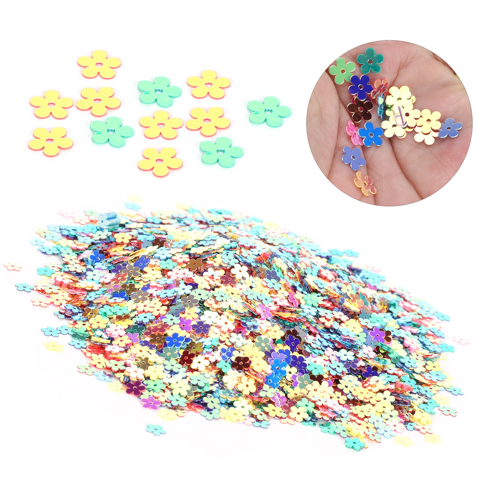 Confetti FlowerShaped Glitter Sequins Color Party Wedding Sprinkle Part Decoration Supplies