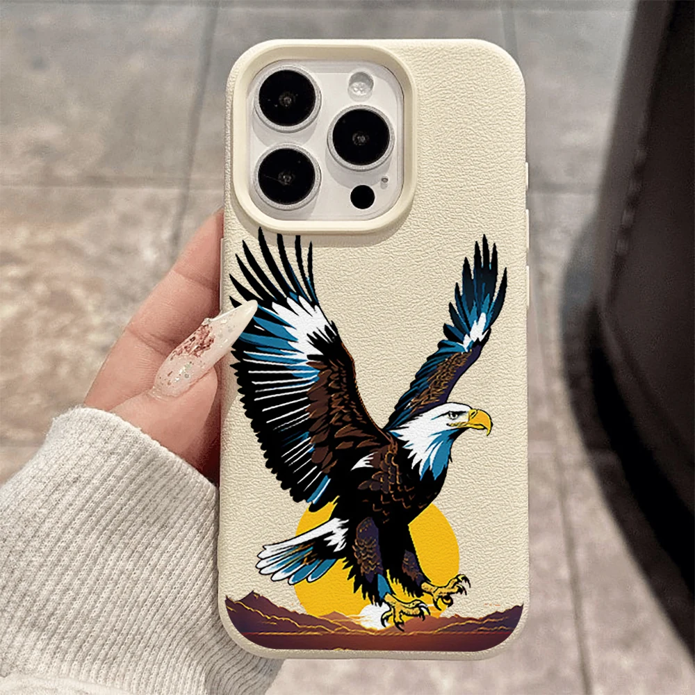 Soaring Eagle Handyhülle für iPhone 17 16 15 14 13 12 11 ProMax 16 15 14 Plus 17 16 15 14 13 12 Pro 17Air Silikon Matte Hülle – Detail 2