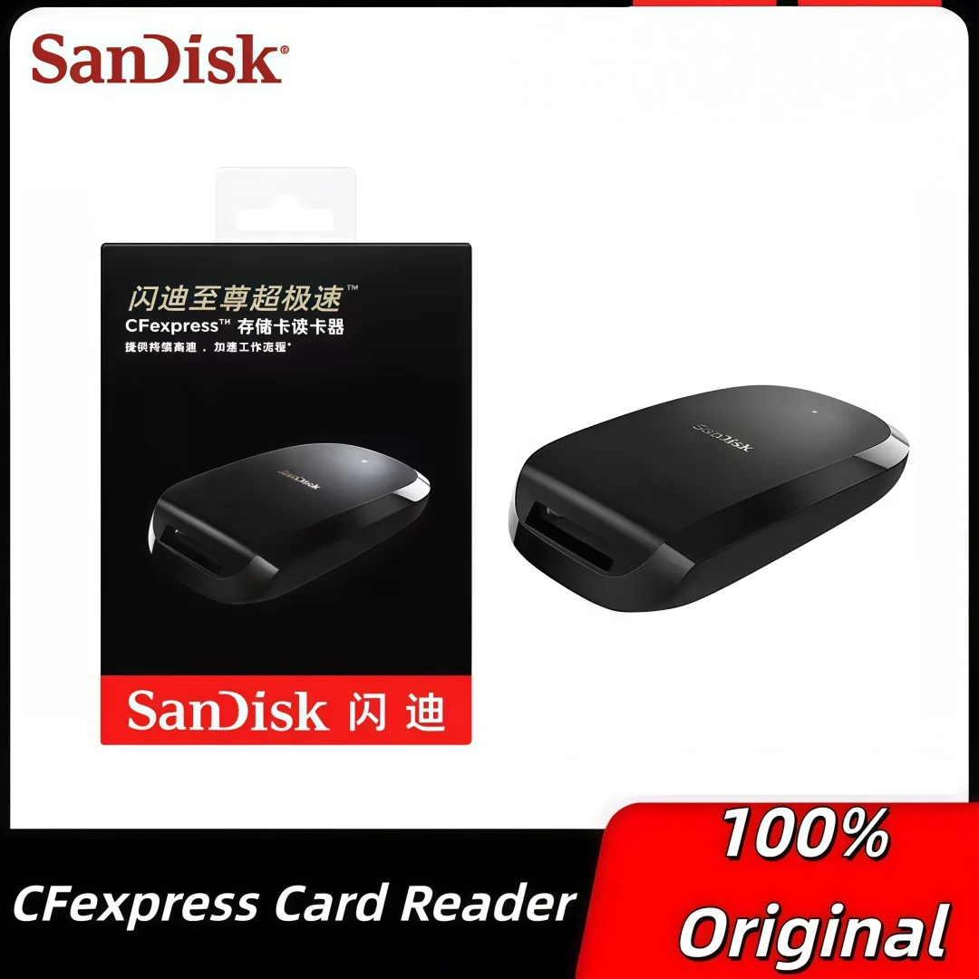 

High Speed SanDisk Extreme Pro CFexpress Type-B Memory Card Reader USB Type-C Single Port Card Reader For CFE Type B Memory Card