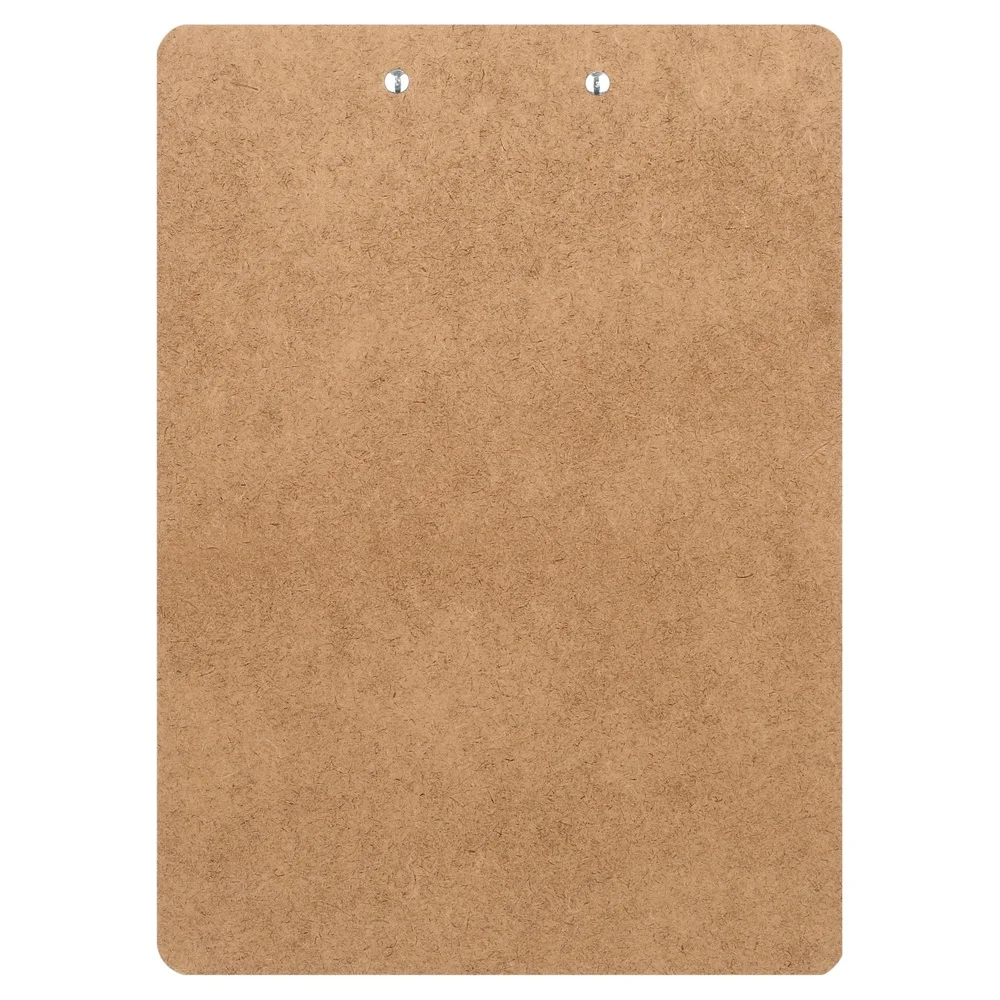 내구성 있는 하드보드 클립보드 레터 사이즈, 낮은 프로파일 클립 내장형 걸이 구멍 2개 팩 사무실 학교용