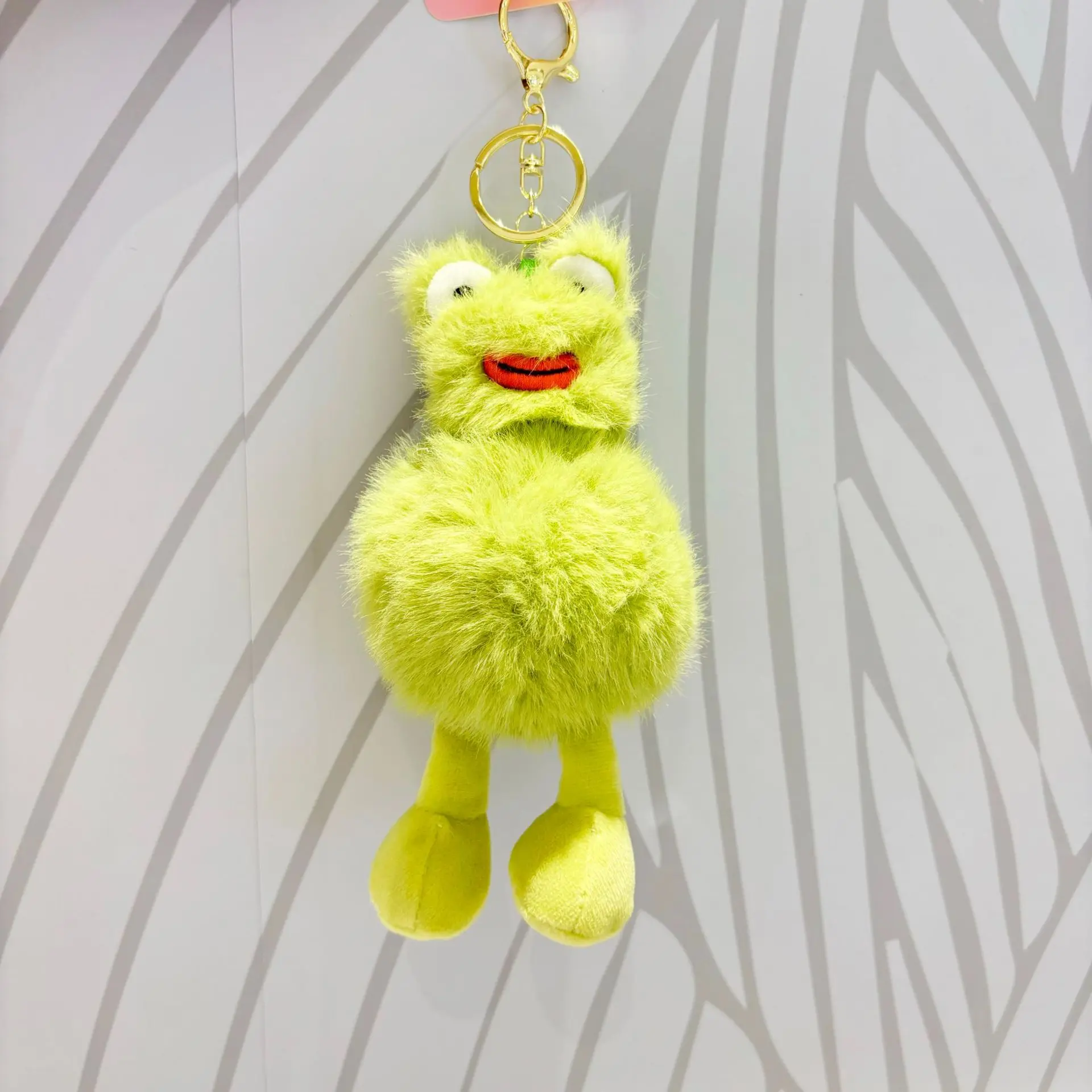 new Cute Funny Long Legs Teasing Frog Gift Girlfriend Keychain Doll Pendant Plush Doll Bag Hanging Doll Machine