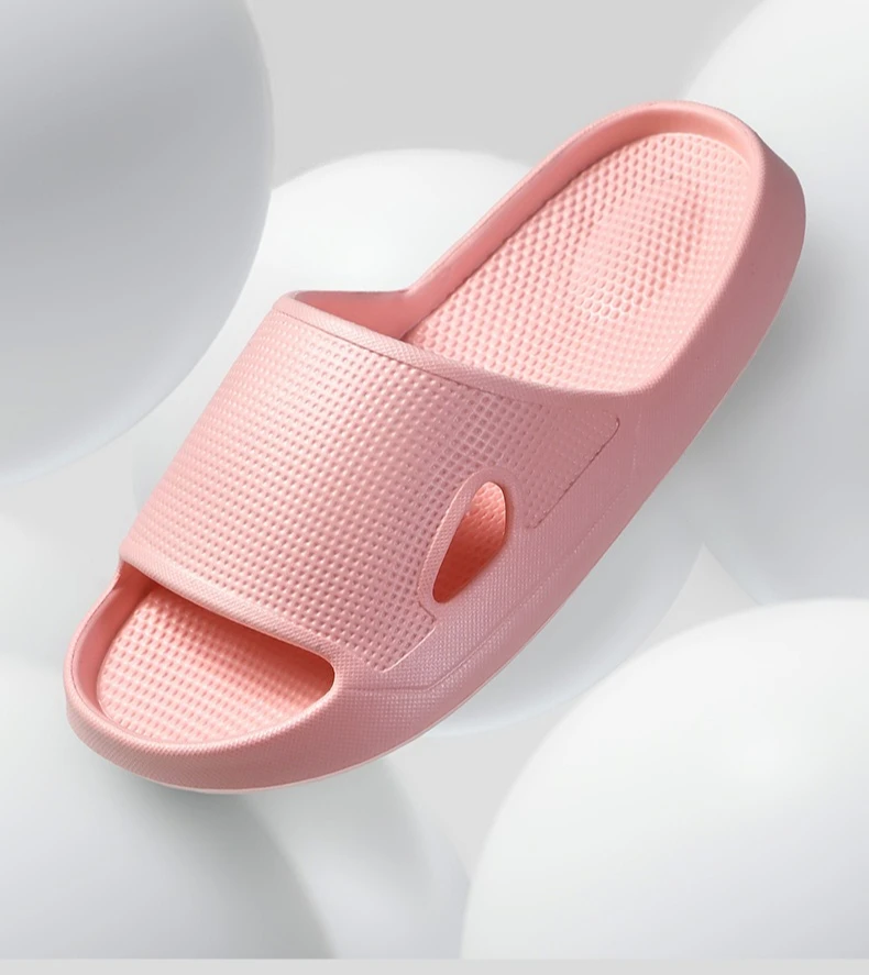 Dicke Plattform Wolke Hausschuhe EVA Weiche Sohle Kissen Rutschen Sommer Strand Flip-Flops Frauen Rutschfeste Badezimmer Hause Hausschuhe – Detail 6