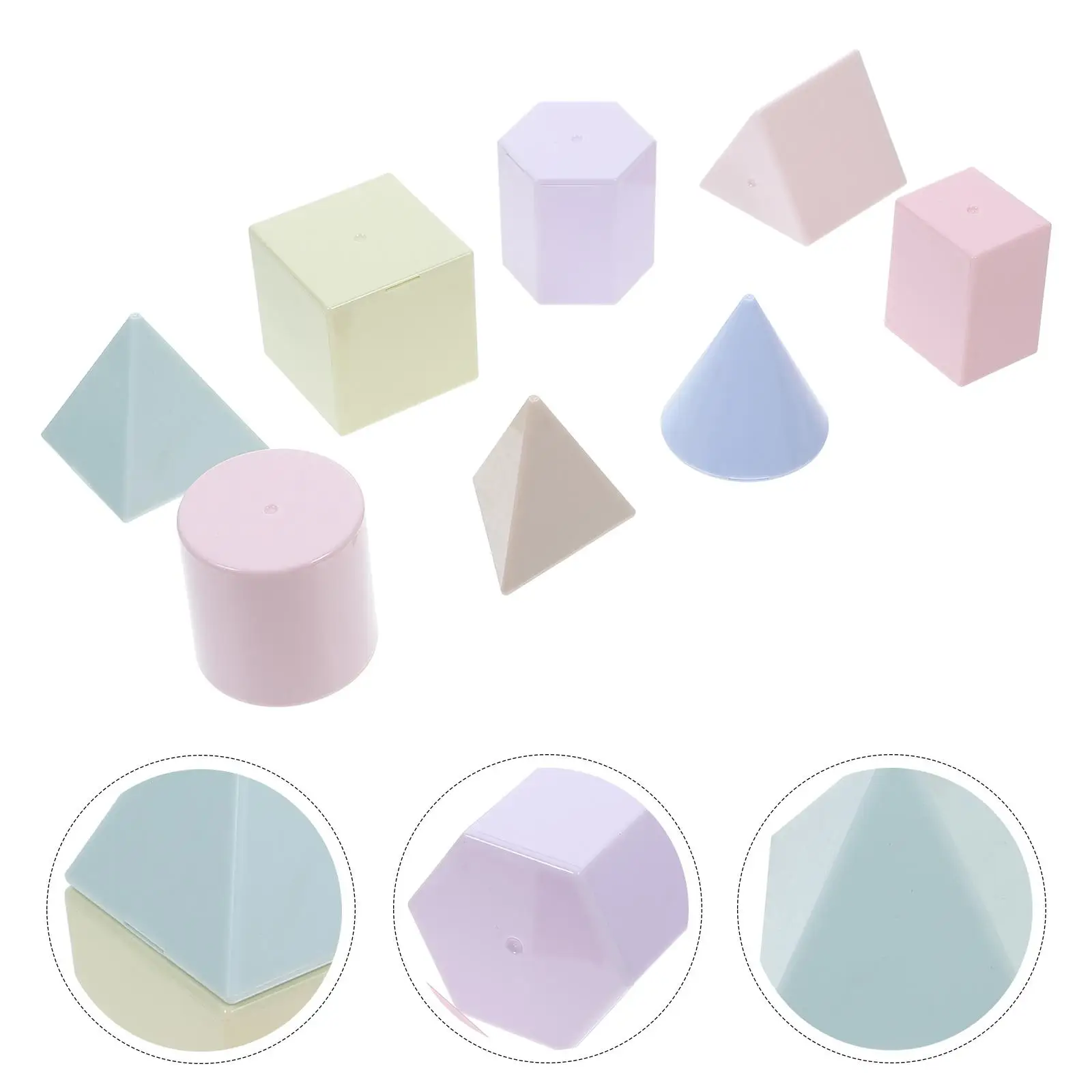 Solid Geometry Teaching Aids Baby Toys Geoboards Translucent Plastic Manipulatives Pupils