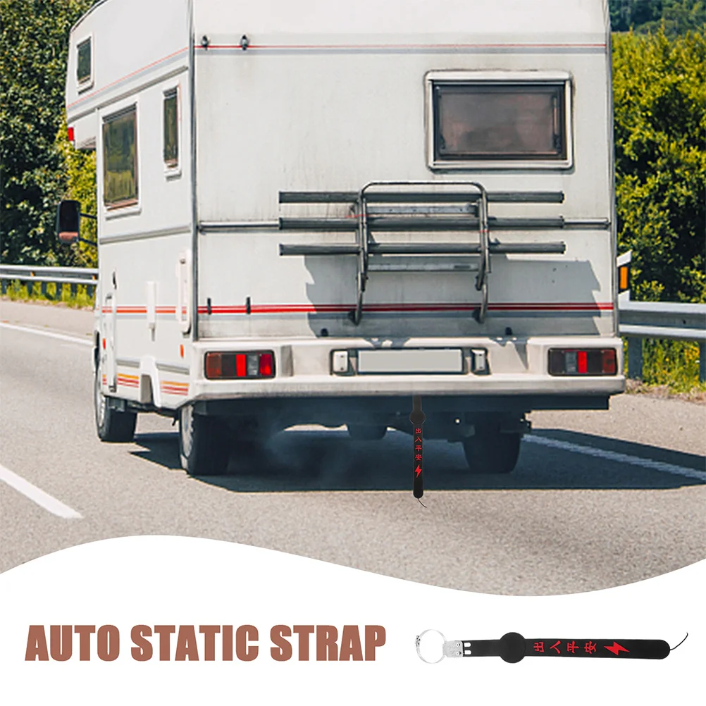 

2pcs Car Anti Static Strap Vehicle Grounding Belt Auto Static Removal Antistatic Ground Wire Car Electrostatic Tape Engine