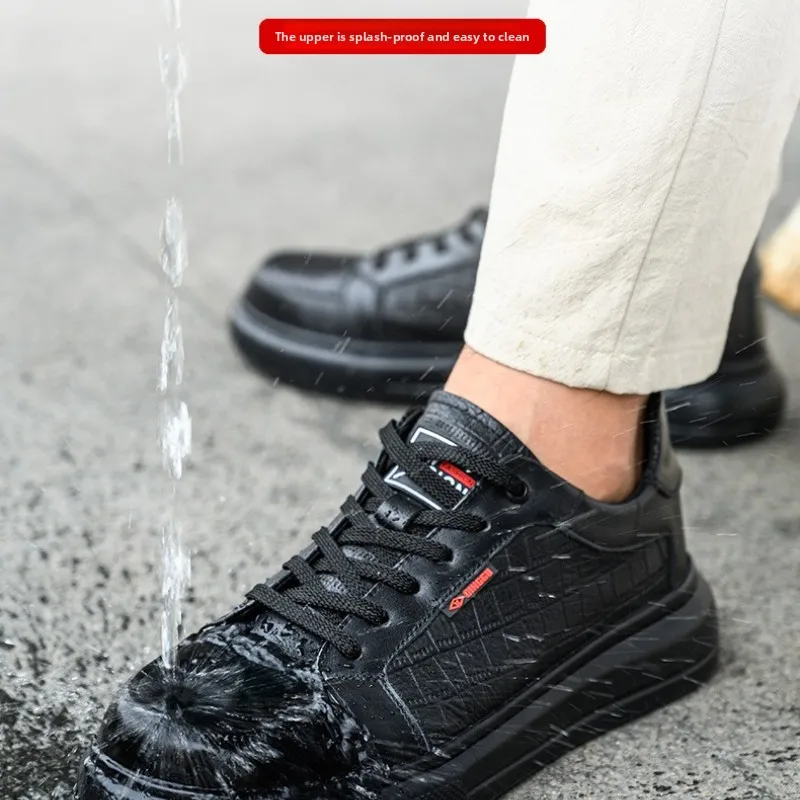 작업화 안전화 절연 강철 발가락 보호 부드러운 밑창 안전 통기성 운동화 천공 방지 내마모성 경량