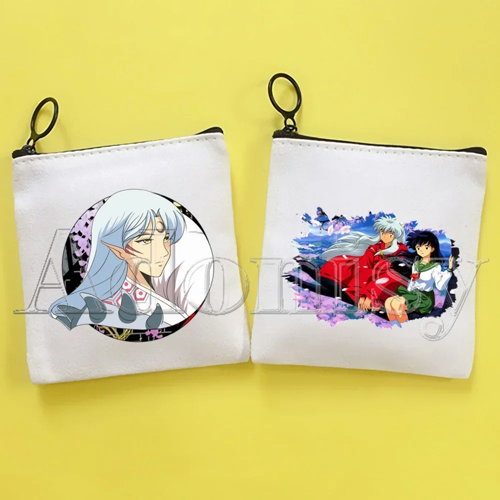 Inuyasha New Women's Bag Pure White Bag Handmade Cloth  Coin Purse Whiteboard  Bag Handbag