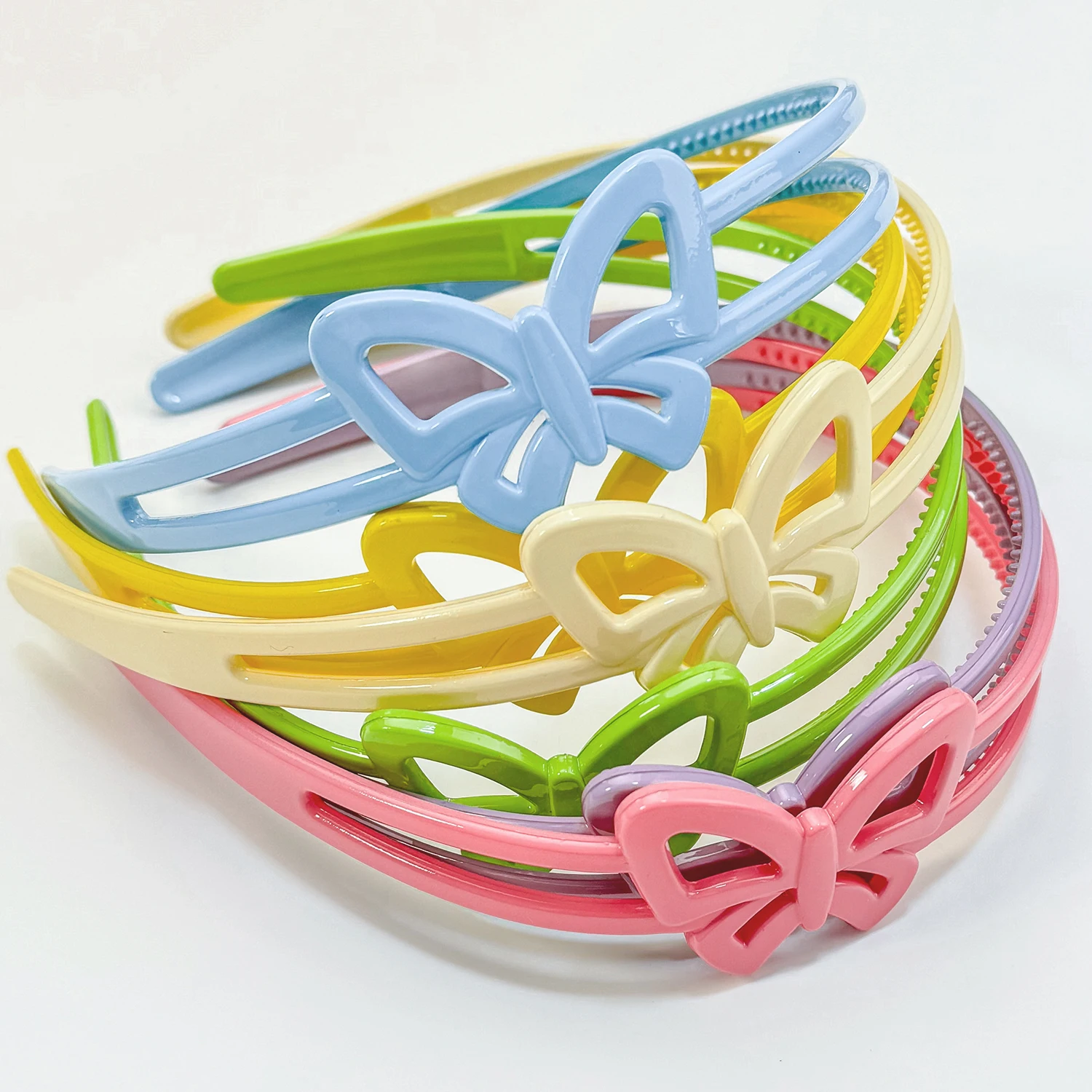 3/6pcs Girls Butterfly Headbands Women Plastic Teeth Hair Hoops Headbands Girls Hairbands Children Kids Hair Accessories