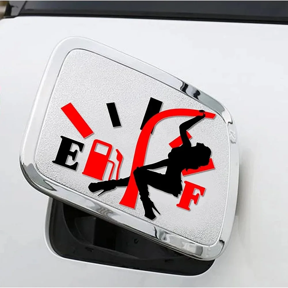 

Car Sticker Hot Girl Car Pull Fuel Tank Stickers Cool Car Waterproof Sticker Pull Fuel Consumption Decal for Car Accessories